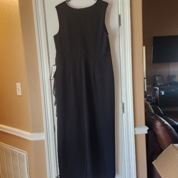 Ruffle Black Formal Dress - Picture 2 of 3